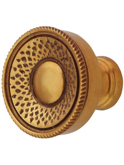 Chalice Cabinet Knob - 1 1/4 inch Diameter in Paris Brass.